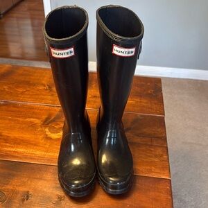 Big Kids Original Hunter Rain Boots Red size 4 Boy size 5 Girl UK 3 EU 35/36